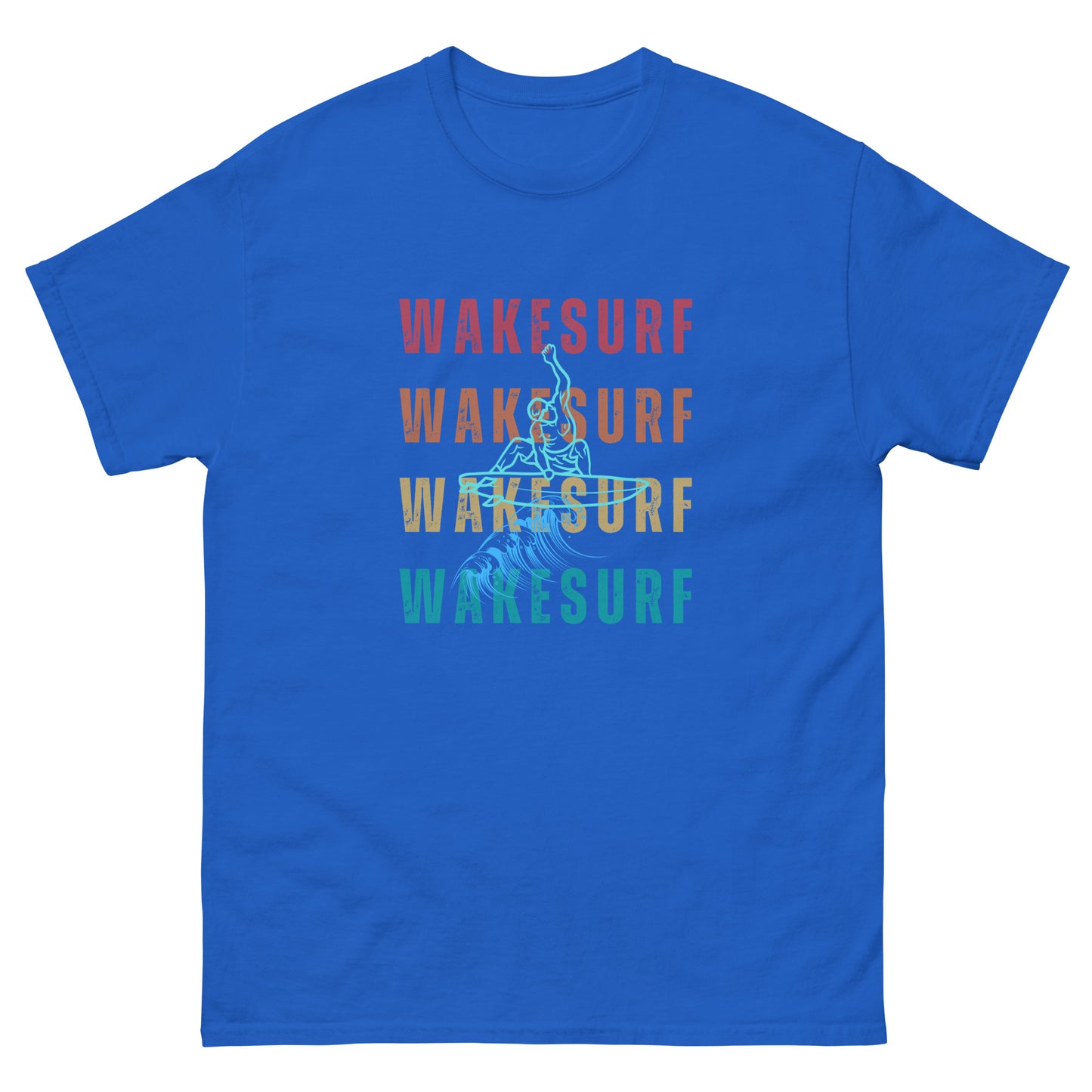 WAKESURF background wakesurfer Unisex classic tee