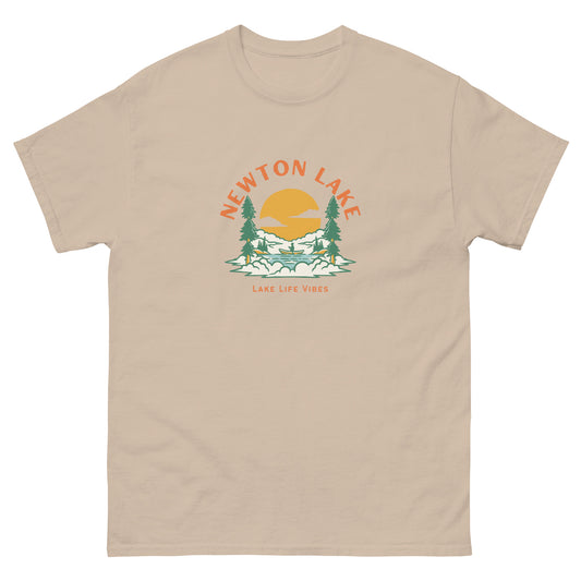 Newton Lake Trees and Lake Unisex classic tee
