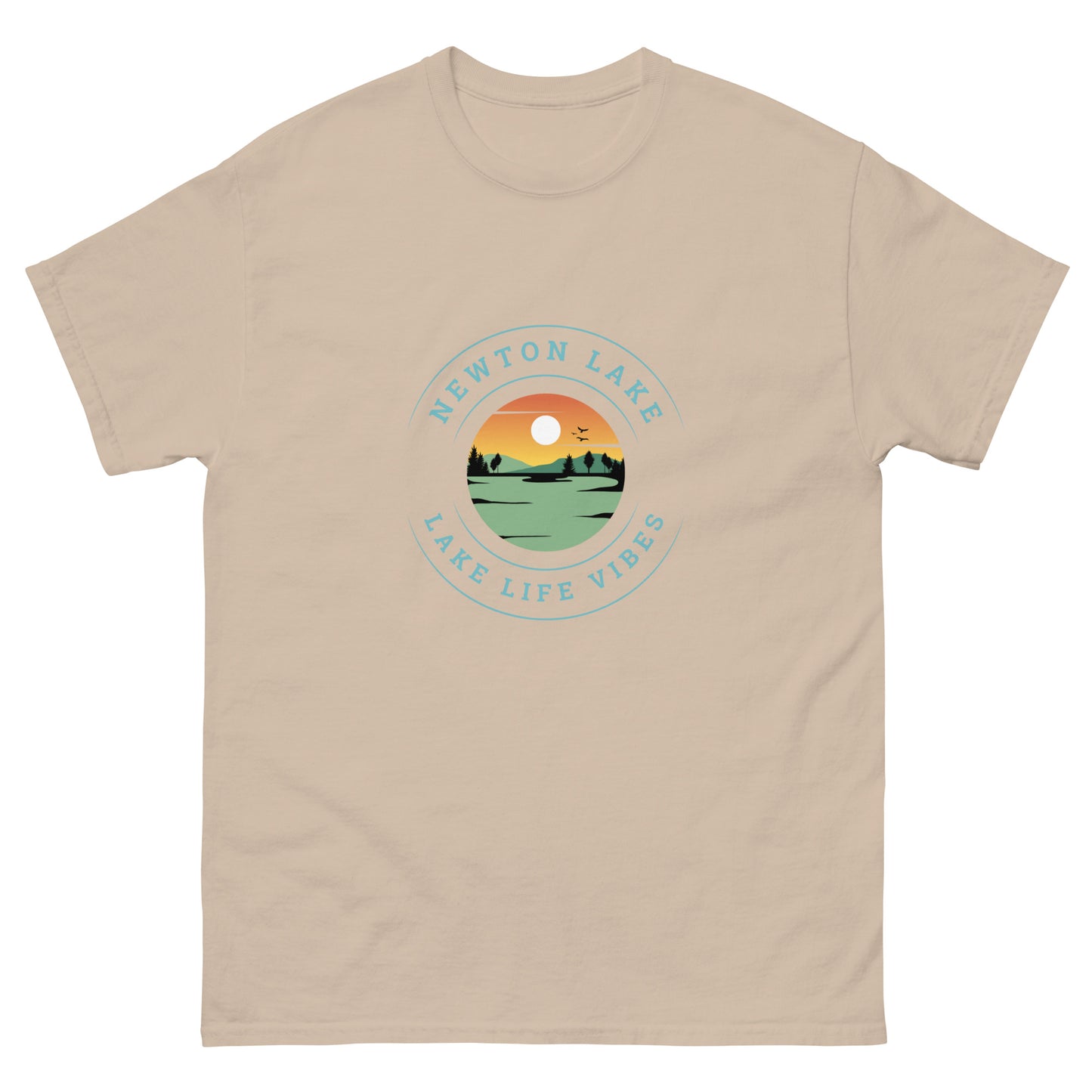 Newton Lake Sunset Unisex classic tee