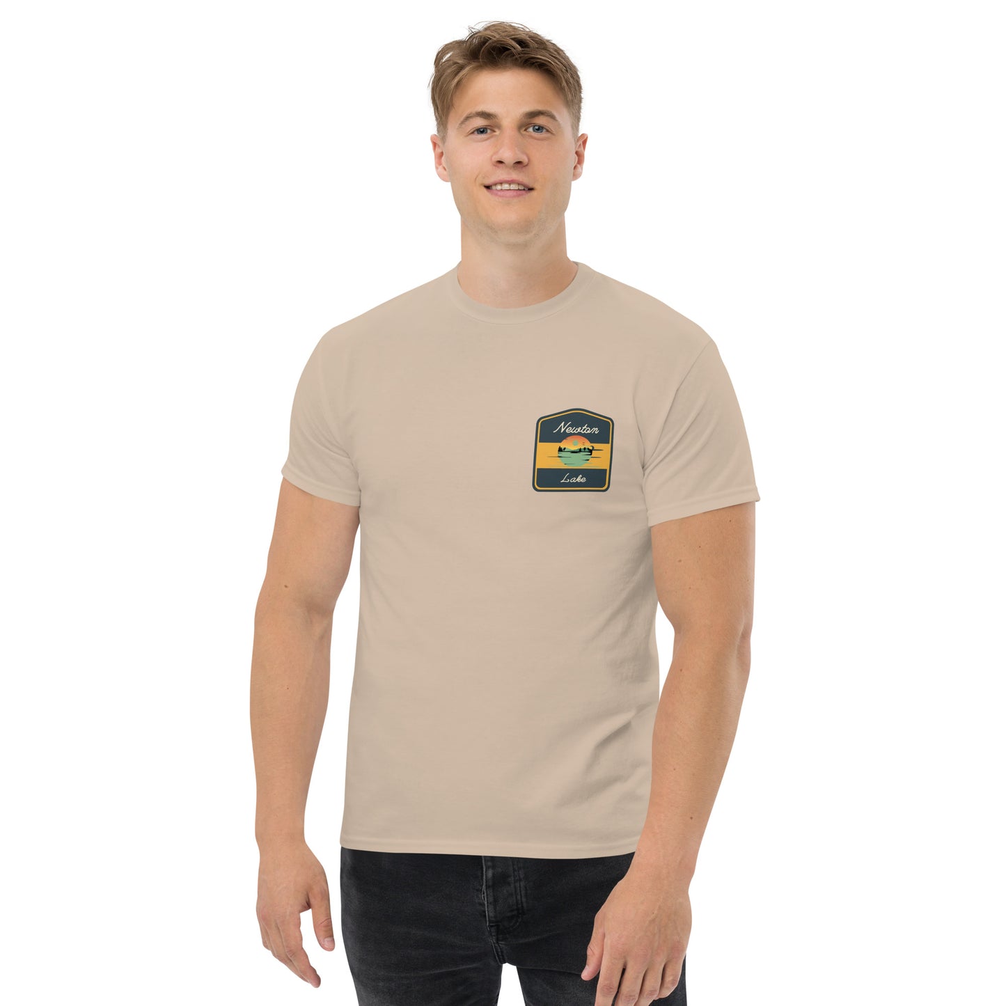 Newton Lake Badge Left Chest Unisex classic tee