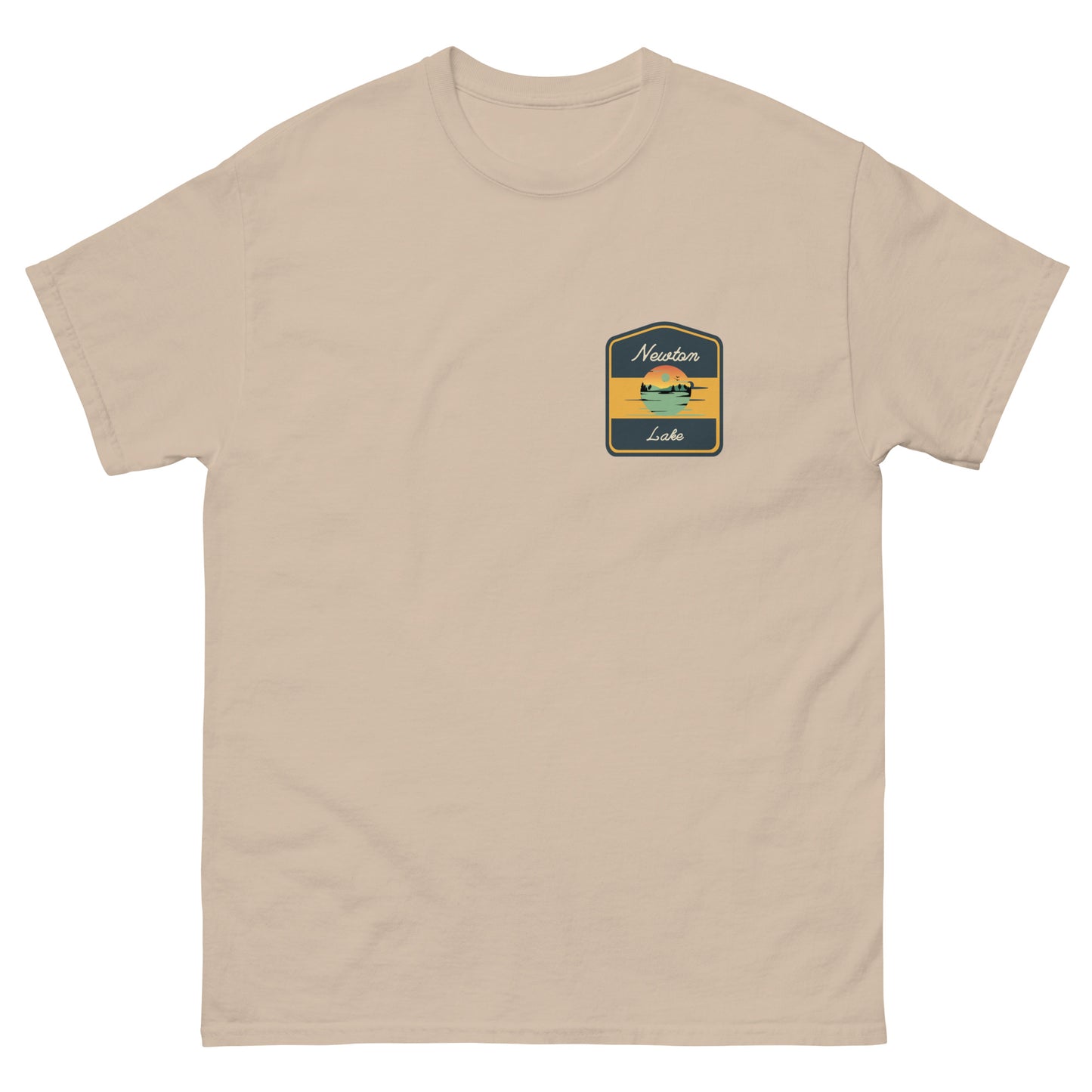 Newton Lake Badge Left Chest Unisex classic tee