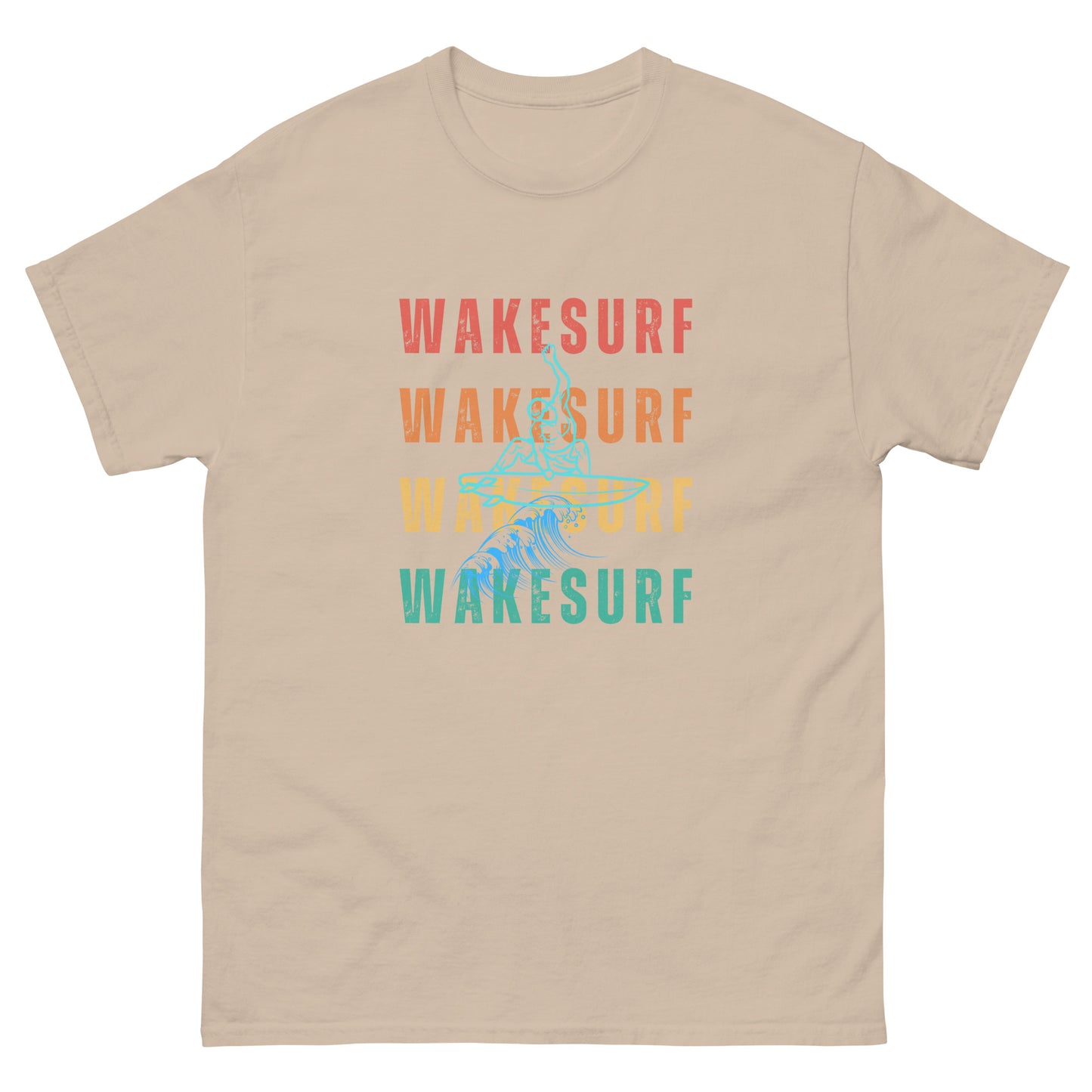 WAKESURF background wakesurfer Unisex classic tee
