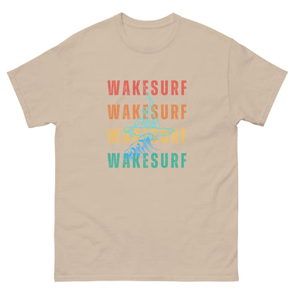 WAKESURF background wakesurfer Unisex classic tee