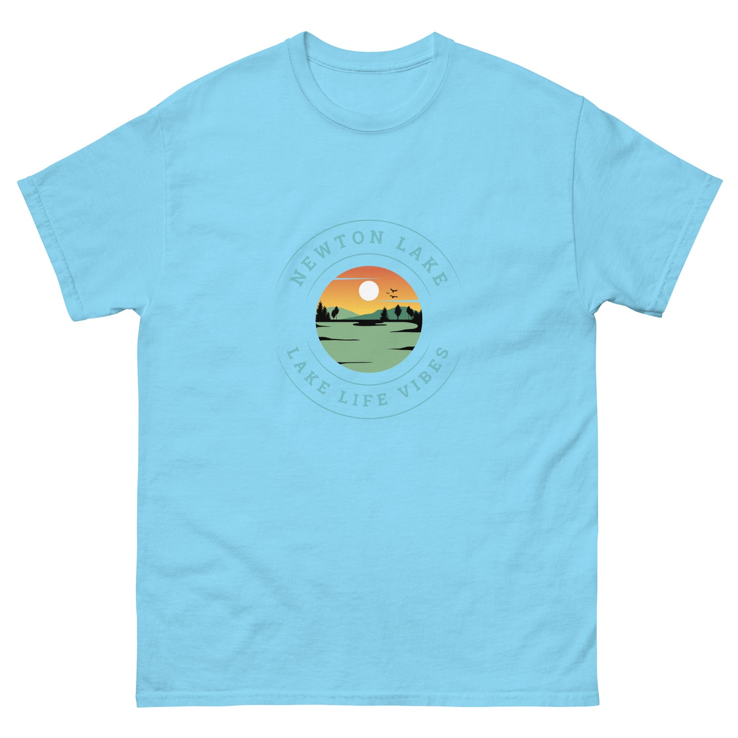 Newton Lake Sunset Unisex classic tee