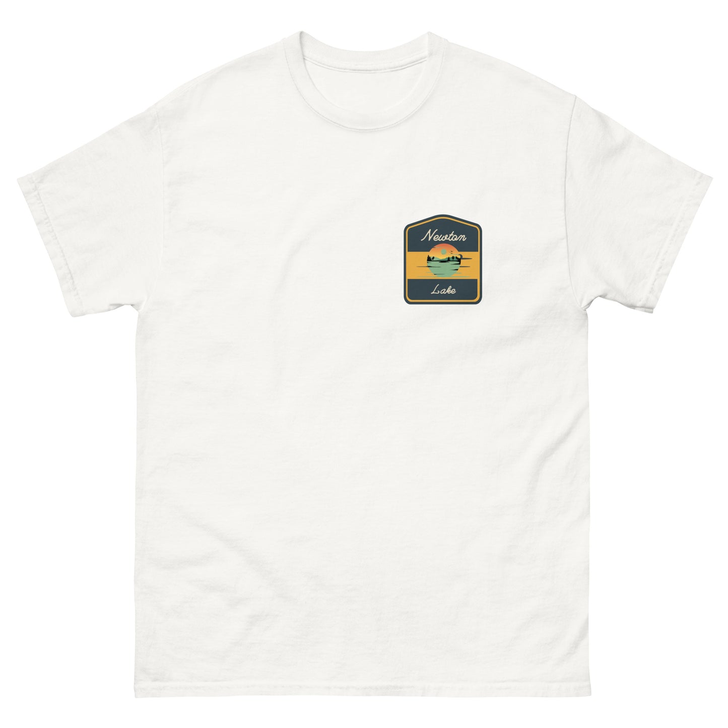 Newton Lake Badge Left Chest Unisex classic tee