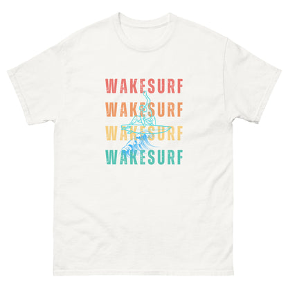 WAKESURF background wakesurfer Unisex classic tee
