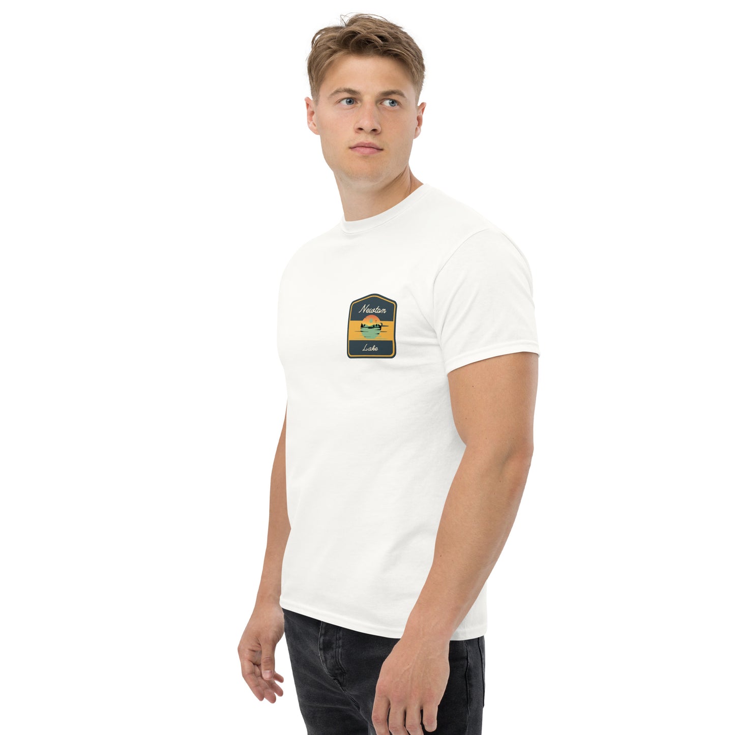 Newton Lake Badge Left Chest Unisex classic tee