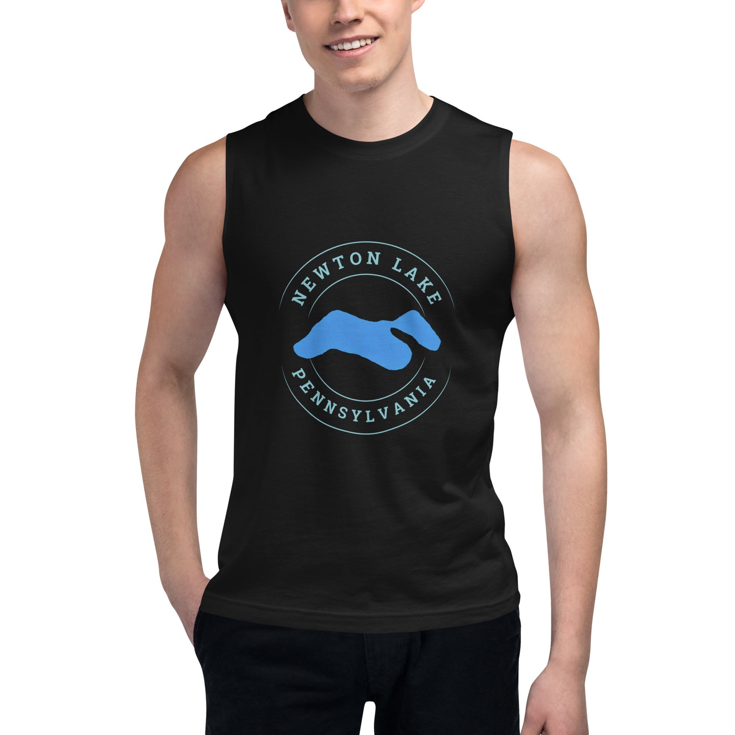 Newton Lake Pennsylvania Sleeveless Shirt