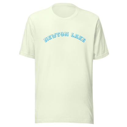 Newton Lake Arc across Chest Unisex t-shirt