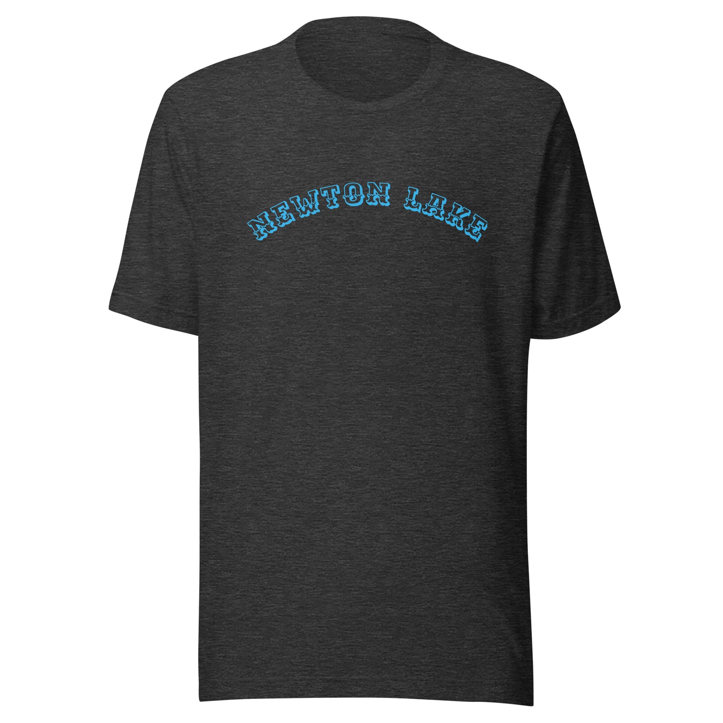 Newton Lake Arc across Chest Unisex t-shirt