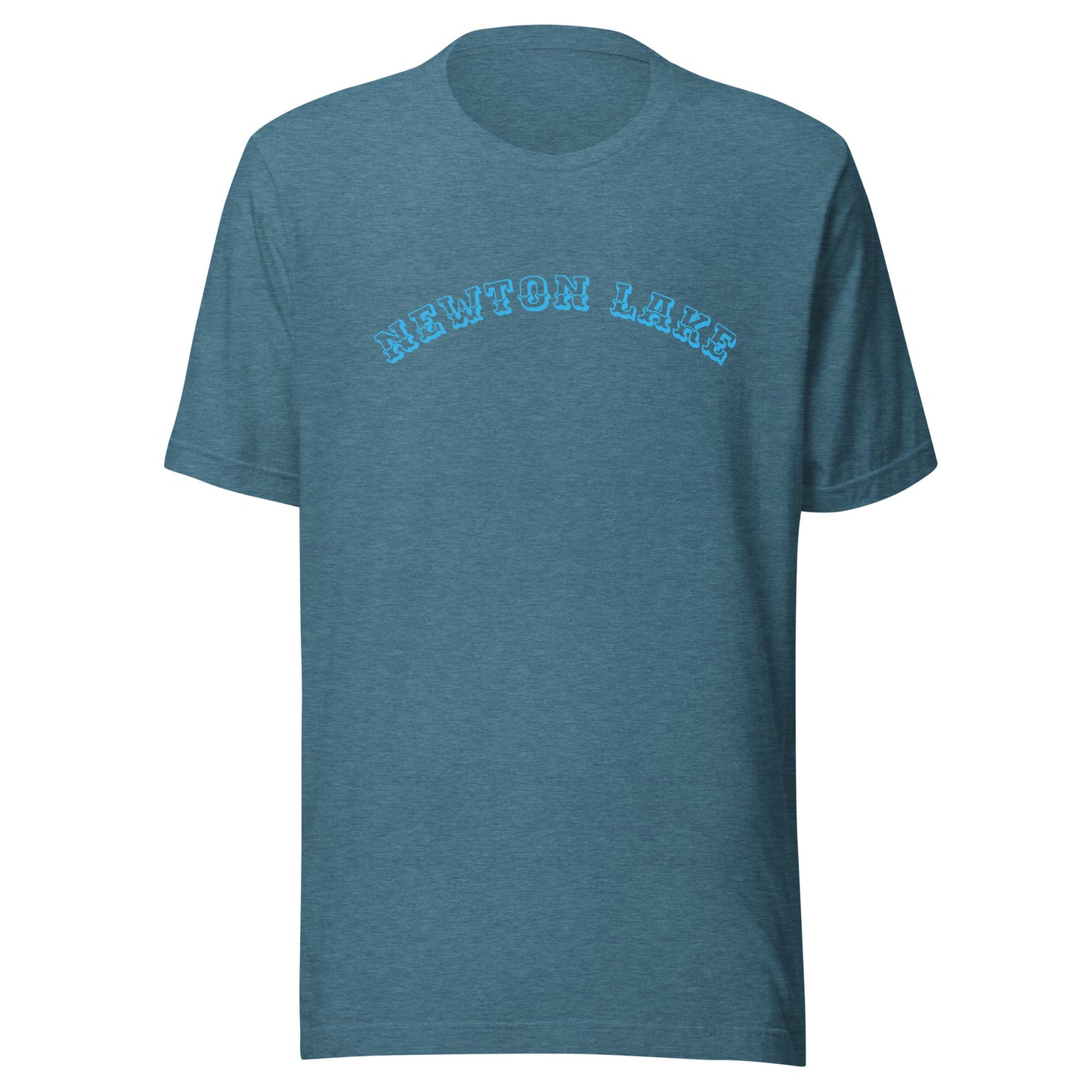 Newton Lake Arc across Chest Unisex t-shirt