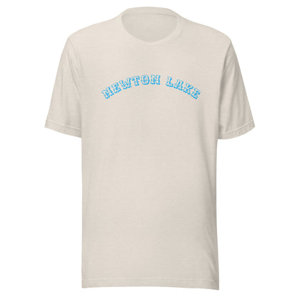 Newton Lake Arc across Chest Unisex t-shirt