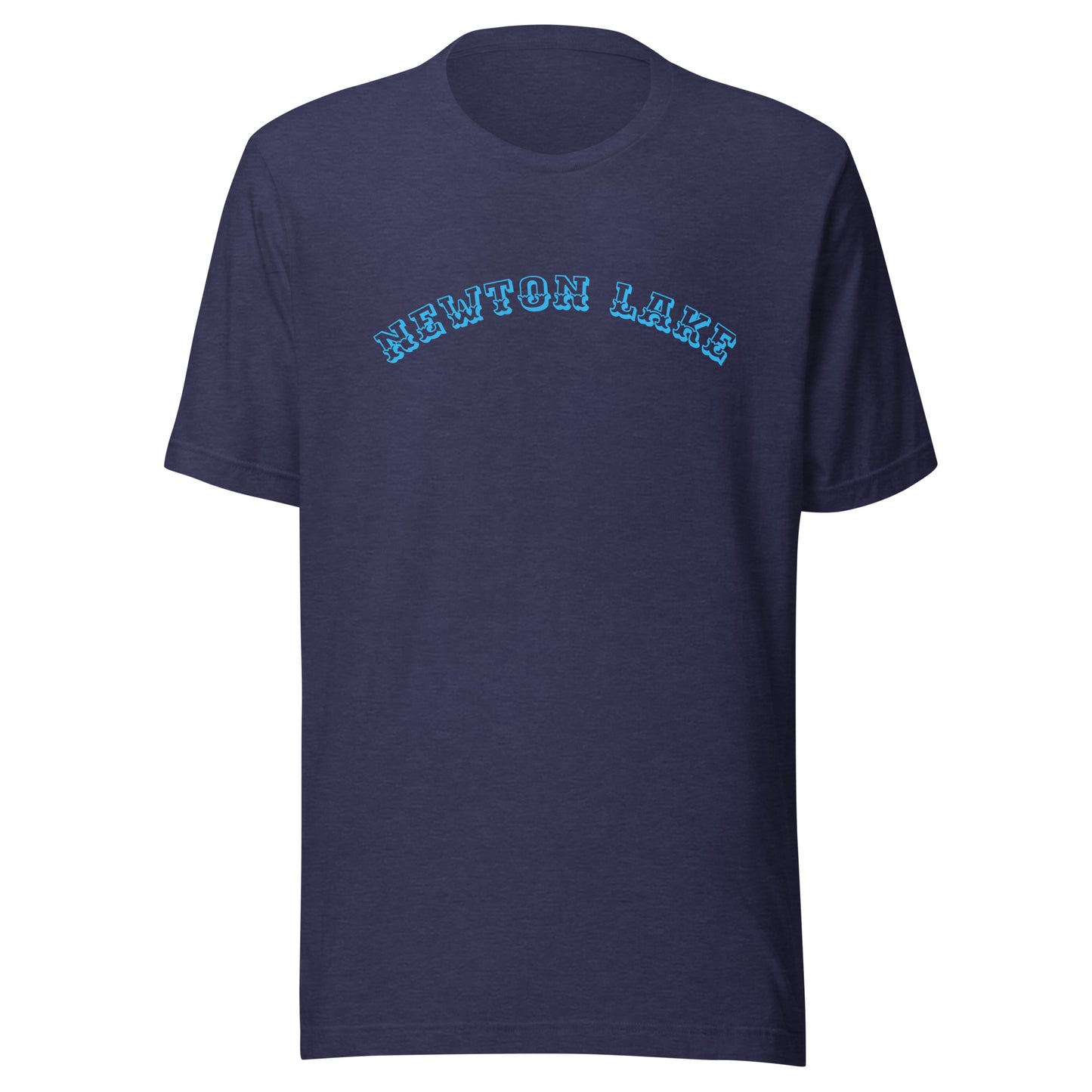 Newton Lake Arc across Chest Unisex t-shirt