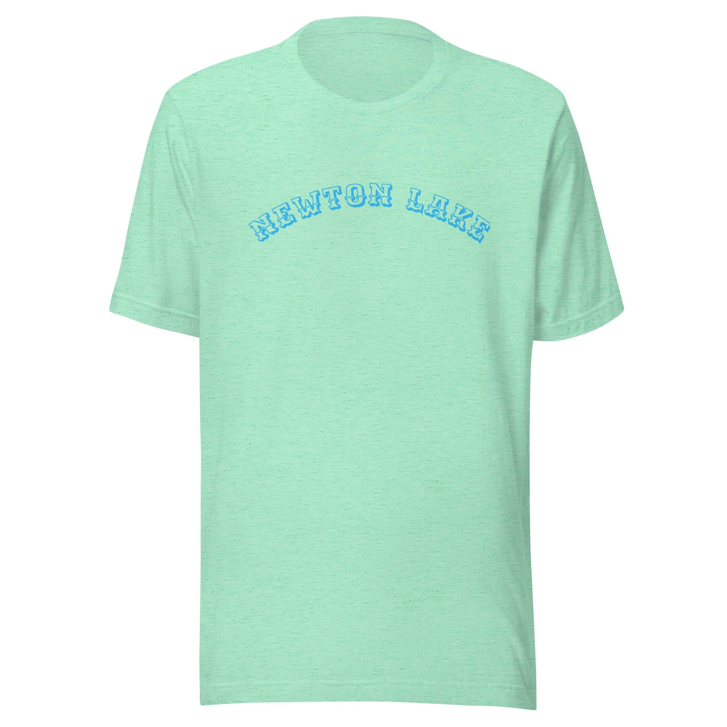Newton Lake Arc across Chest Unisex t-shirt