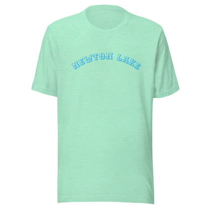 Newton Lake Arc across Chest Unisex t-shirt