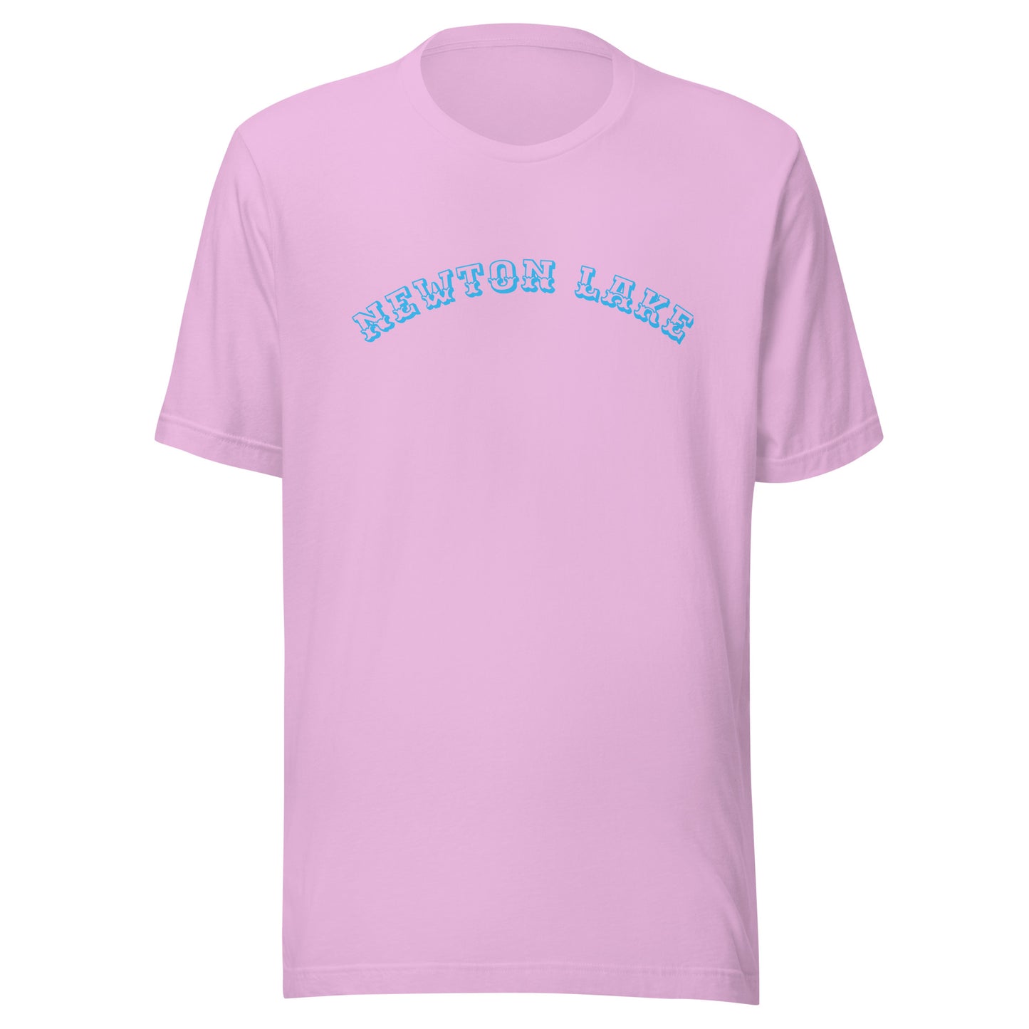 Newton Lake Arc across Chest Unisex t-shirt