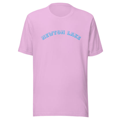 Newton Lake Arc across Chest Unisex t-shirt