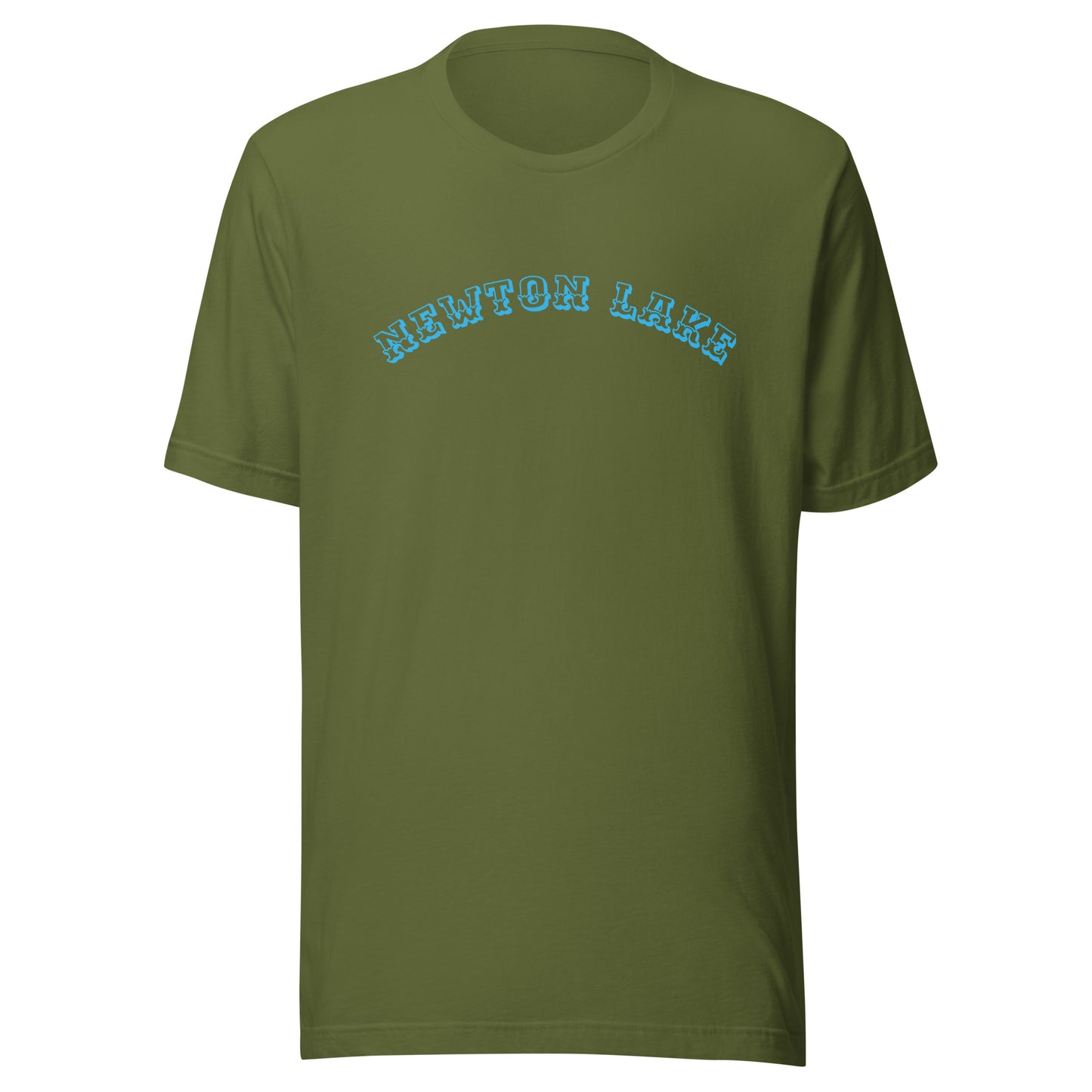 Newton Lake Arc across Chest Unisex t-shirt