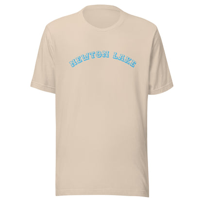 Newton Lake Arc across Chest Unisex t-shirt