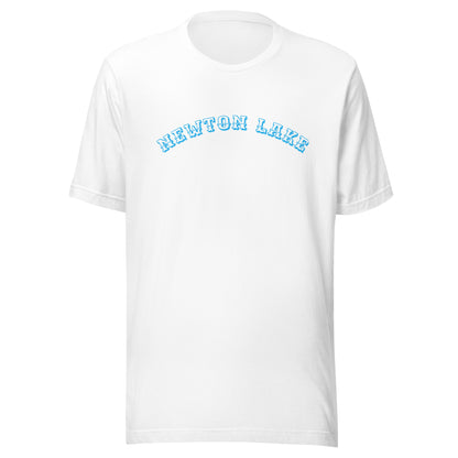 Newton Lake Arc across Chest Unisex t-shirt