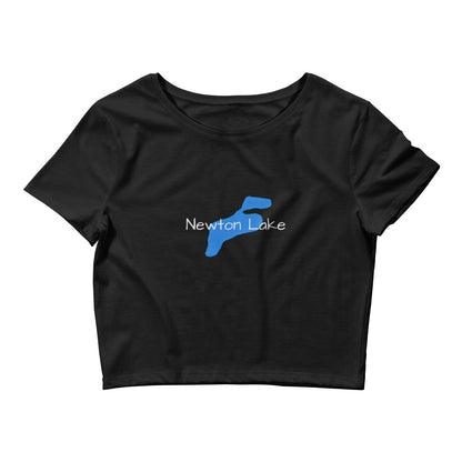 Newton Lake Outline Women’s Crop Tee