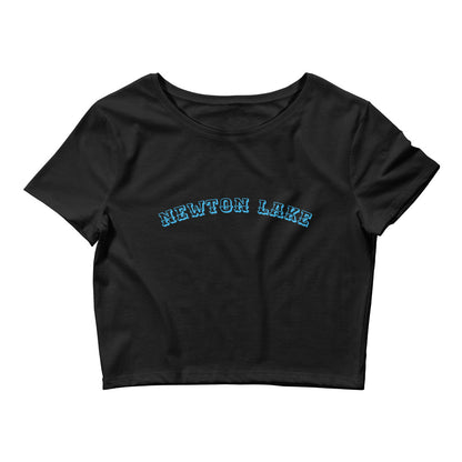 Newton Lake Arc Lettering Women’s Crop Tee