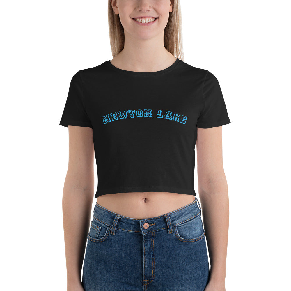 Newton Lake Arc Lettering Women’s Crop Tee