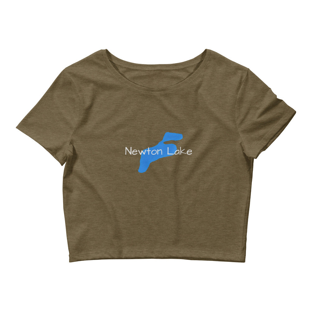 Newton Lake Outline Women’s Crop Tee