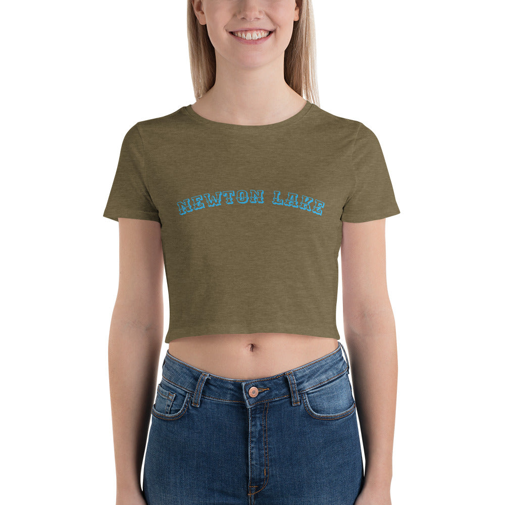 Newton Lake Arc Lettering Women’s Crop Tee