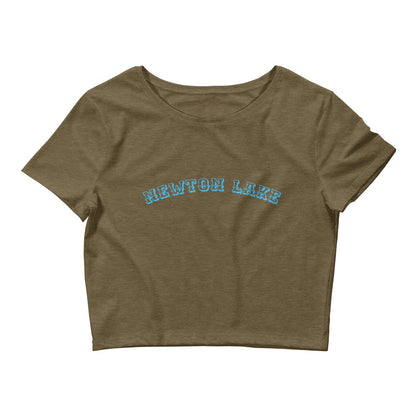 Newton Lake Arc Lettering Women’s Crop Tee