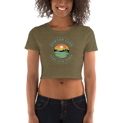 Newton Lake Lake Life Vibes Women’s Crop Tee
