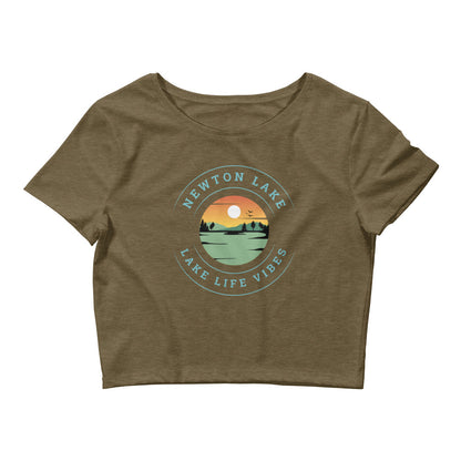 Newton Lake Lake Life Vibes Women’s Crop Tee