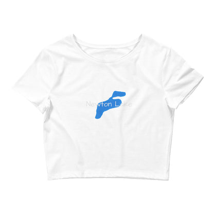 Newton Lake Outline Women’s Crop Tee