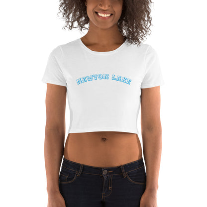 Newton Lake Arc Lettering Women’s Crop Tee