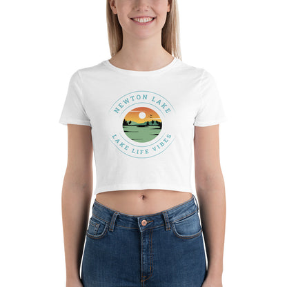 Newton Lake Lake Life Vibes Women’s Crop Tee