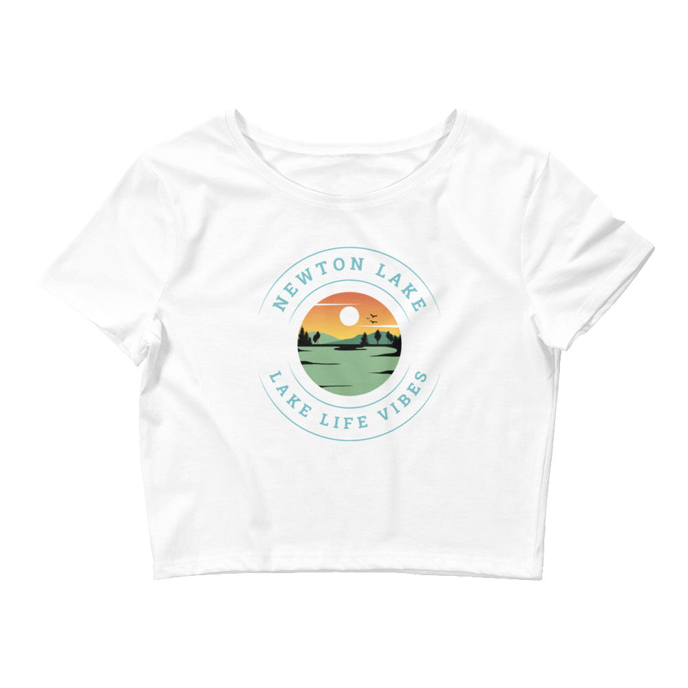 Newton Lake Lake Life Vibes Women’s Crop Tee