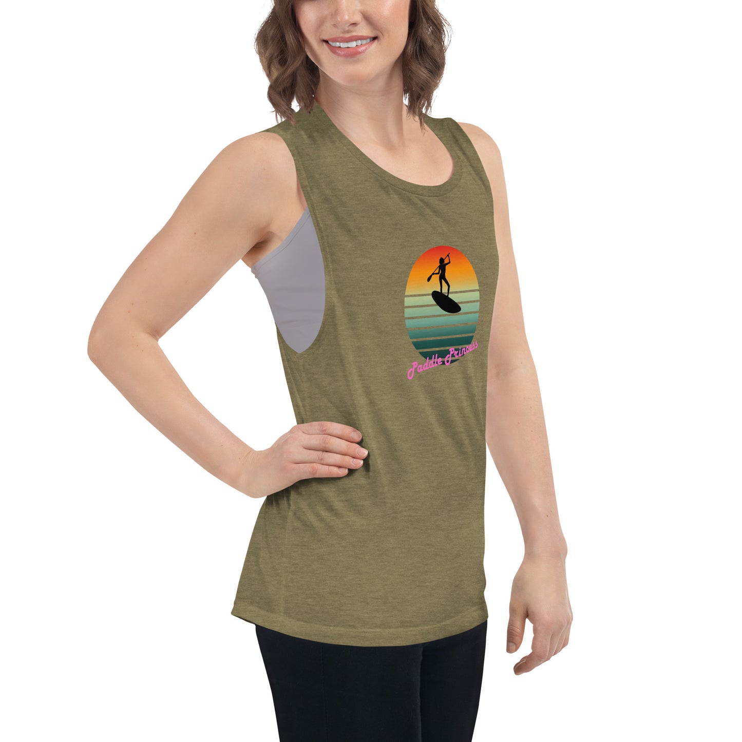Paddle Princess at Sunset Ladies Tank
