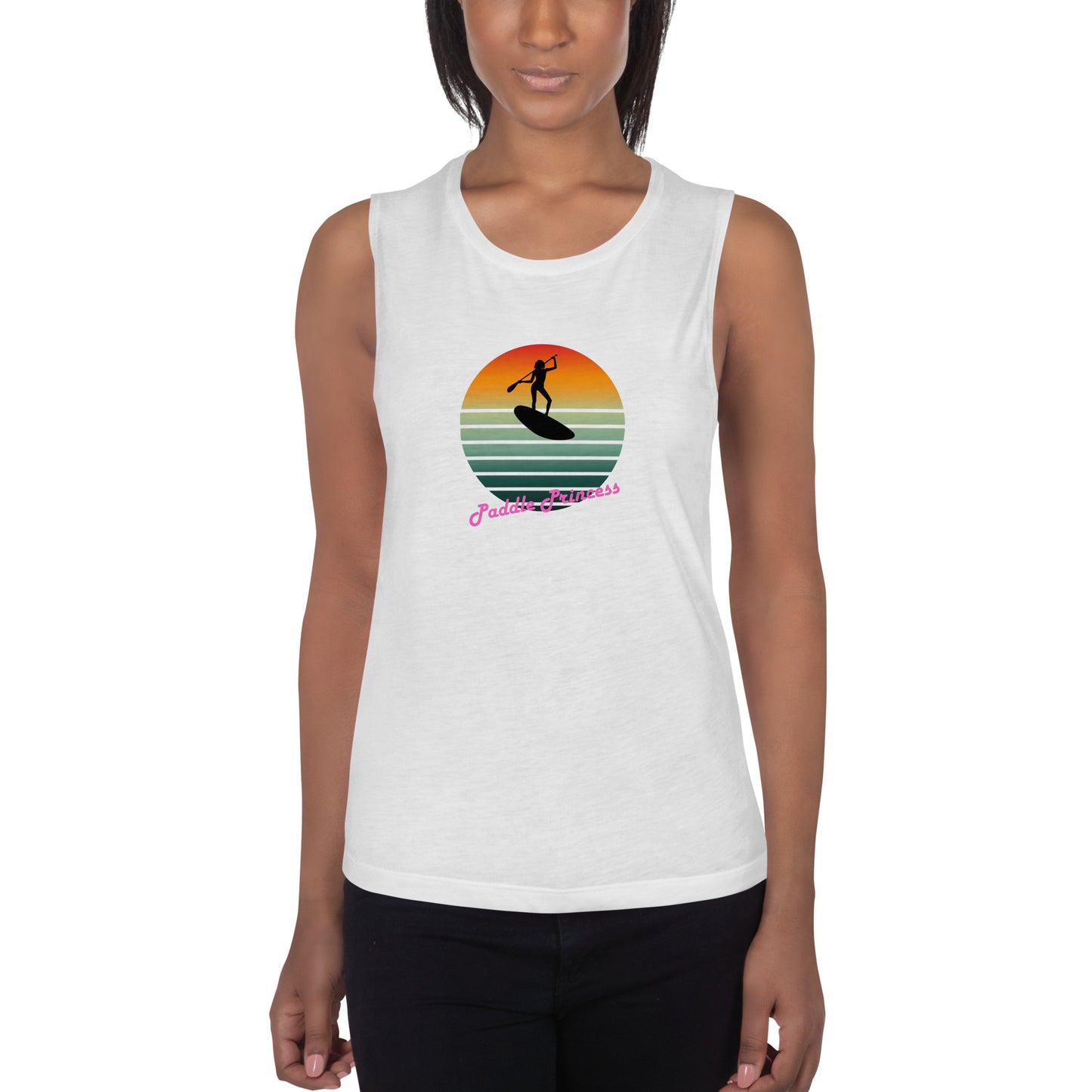Paddle Princess at Sunset Ladies Tank