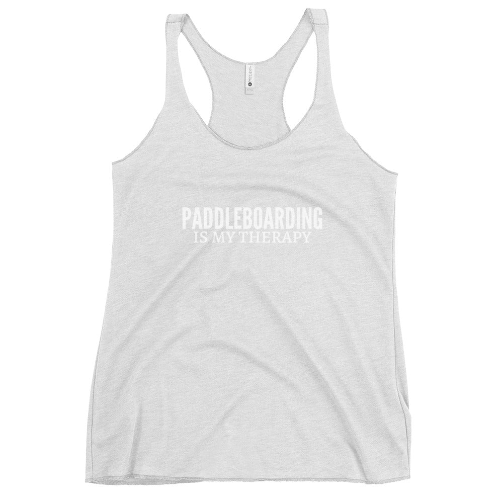 Paddleboarding Is My Therapy Women's Racerback Tank