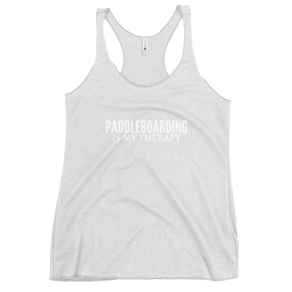 Paddleboarding Is My Therapy Women's Racerback Tank