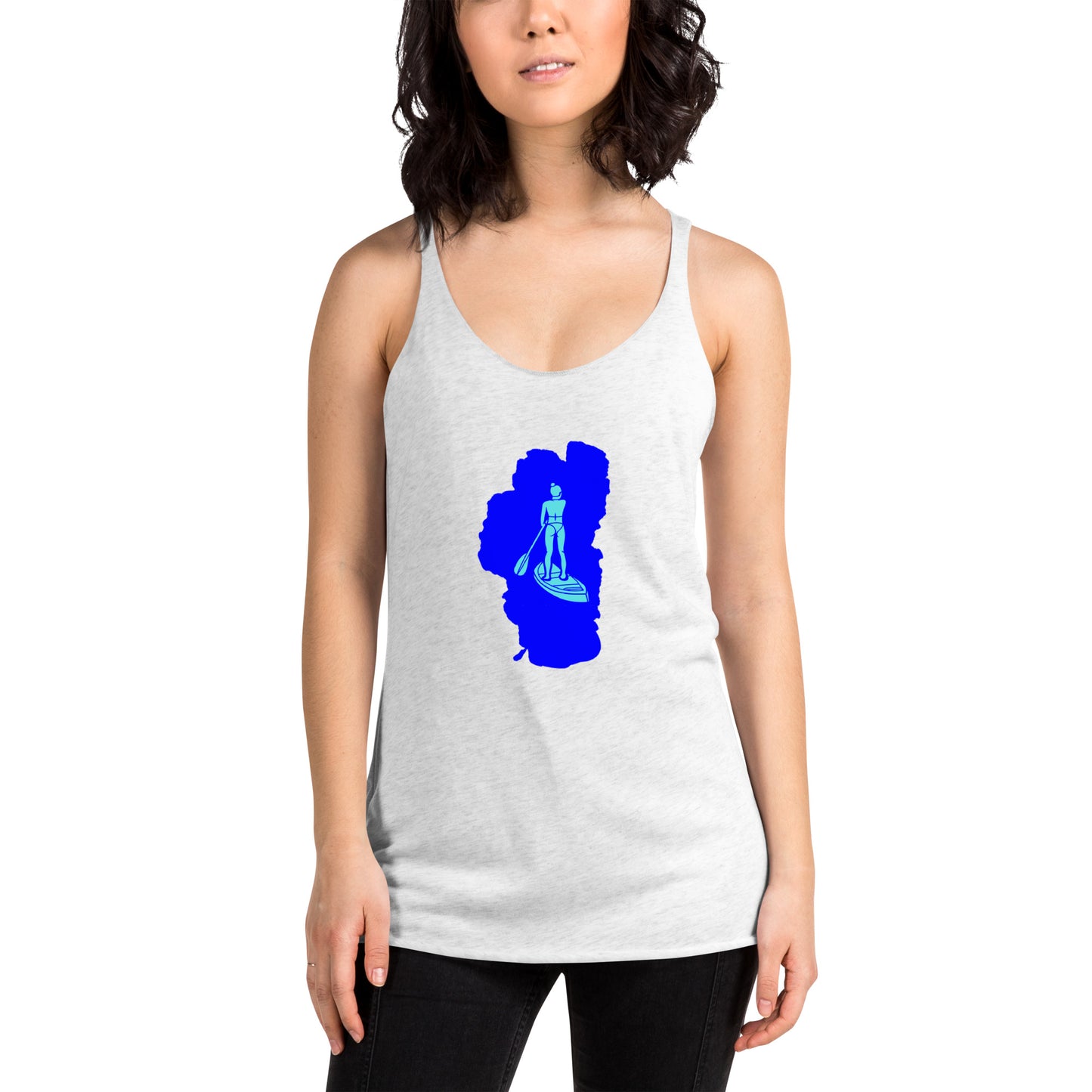Paddleboarding Lake Tahoe Women's Racerback Tank