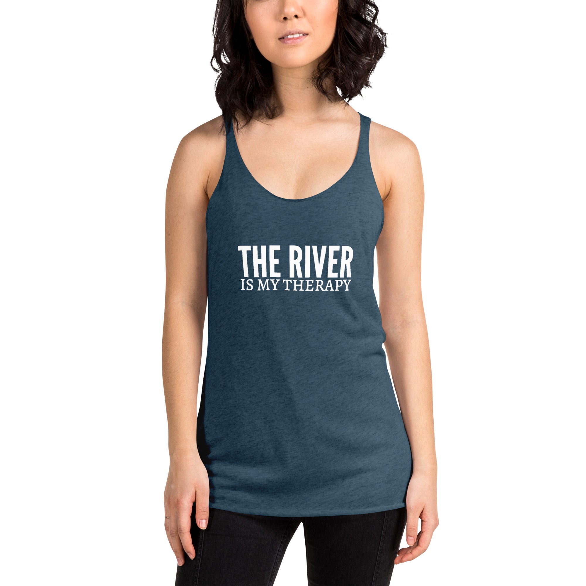 The River Is My Therapy Women's Racerback Tank