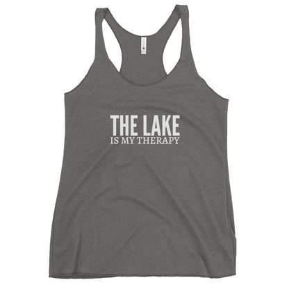 The Lake Is My Therapy Women's Racerback Tank
