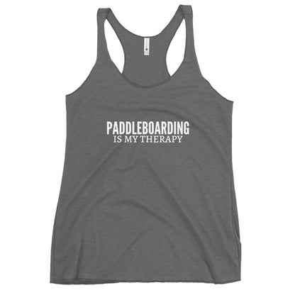 Paddleboarding Is My Therapy Women's Racerback Tank