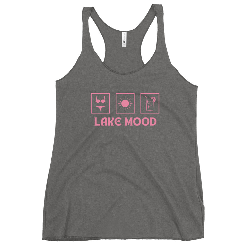 Lake Mood Bikini Sun Drink Women's Racerback Tank