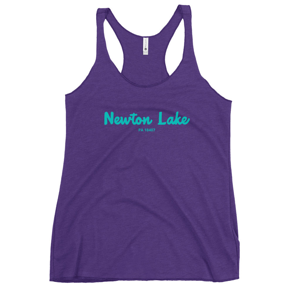 Newton Lake PA 18407 Women's Racerback Tank