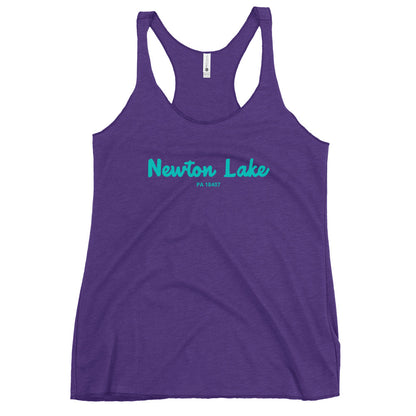 Newton Lake PA 18407 Women's Racerback Tank