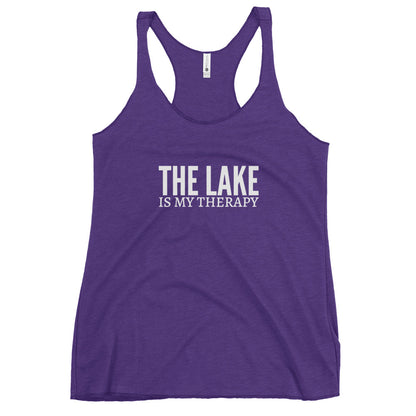 The Lake Is My Therapy Women's Racerback Tank