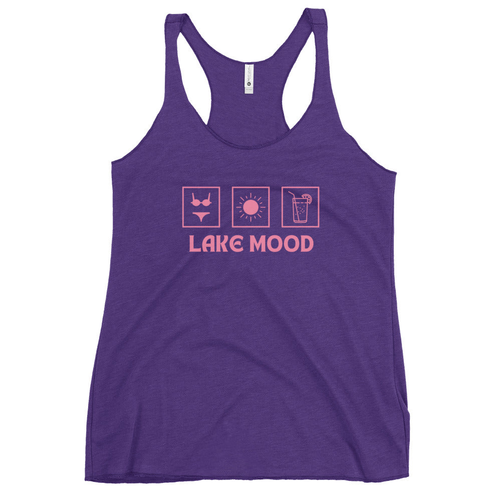 Lake Mood Bikini Sun Drink Women's Racerback Tank