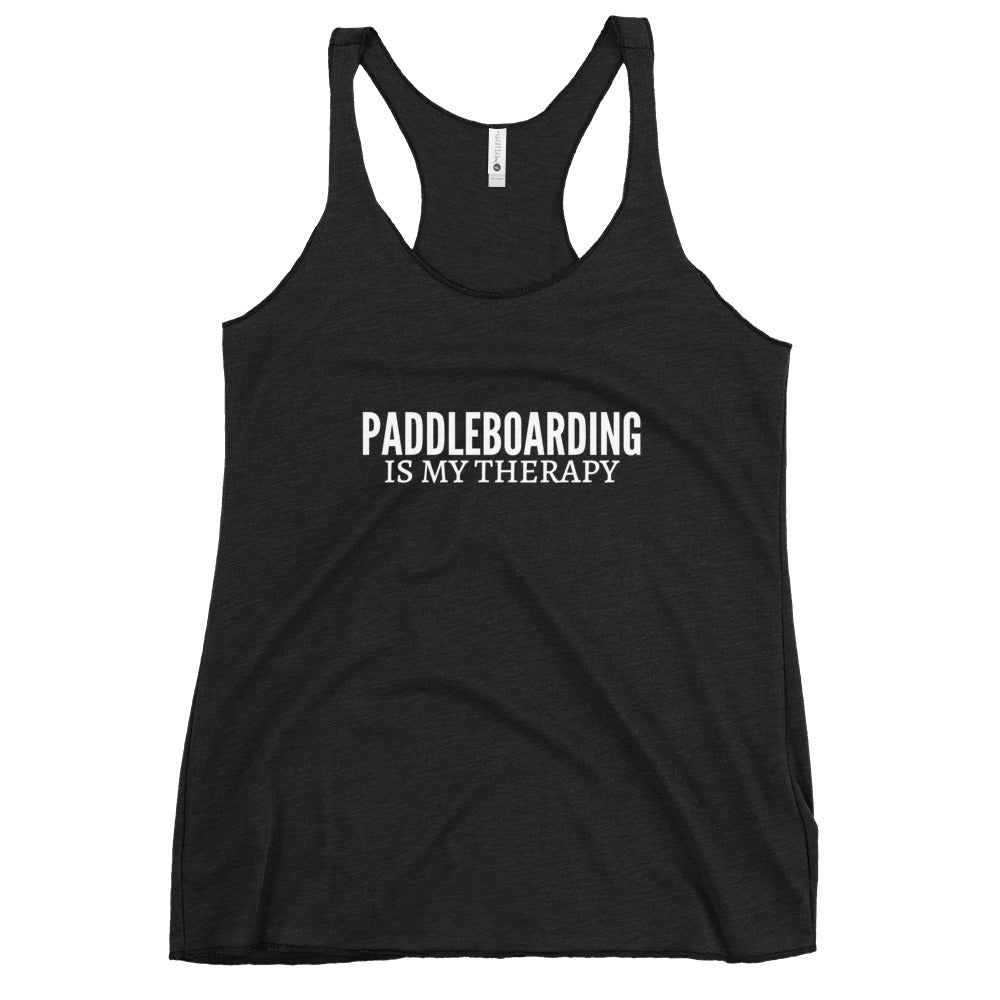 Paddleboarding Is My Therapy Women's Racerback Tank